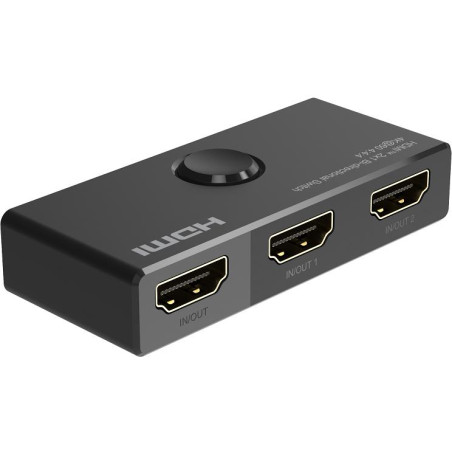 Switch HDMI 2x1, Splitter 1x2, 2 Bidirezionali, 4K@60hz