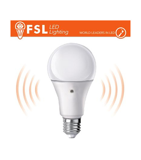 Lampada Goccia - 9W 6500K E27 Sensore Crepuscolare 2 LATI