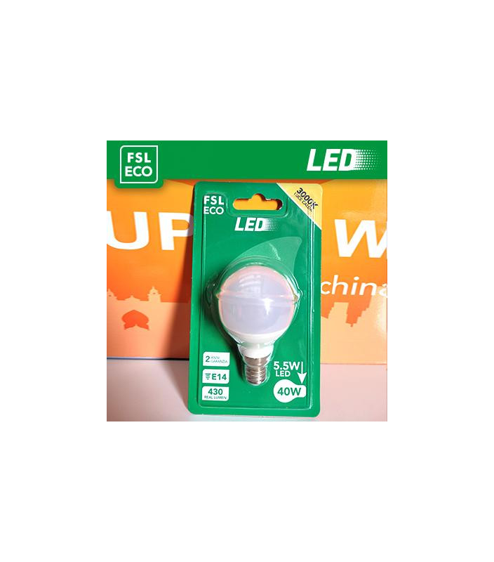 Lampada Sfera BLISTER - 5,5W 4000K E14 