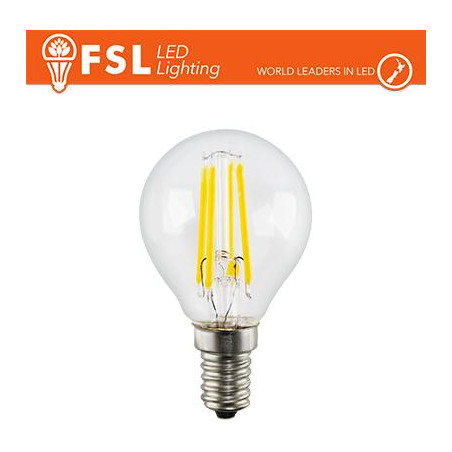 Lampada Filamento Sfera - 4W 2700K E14 400LM