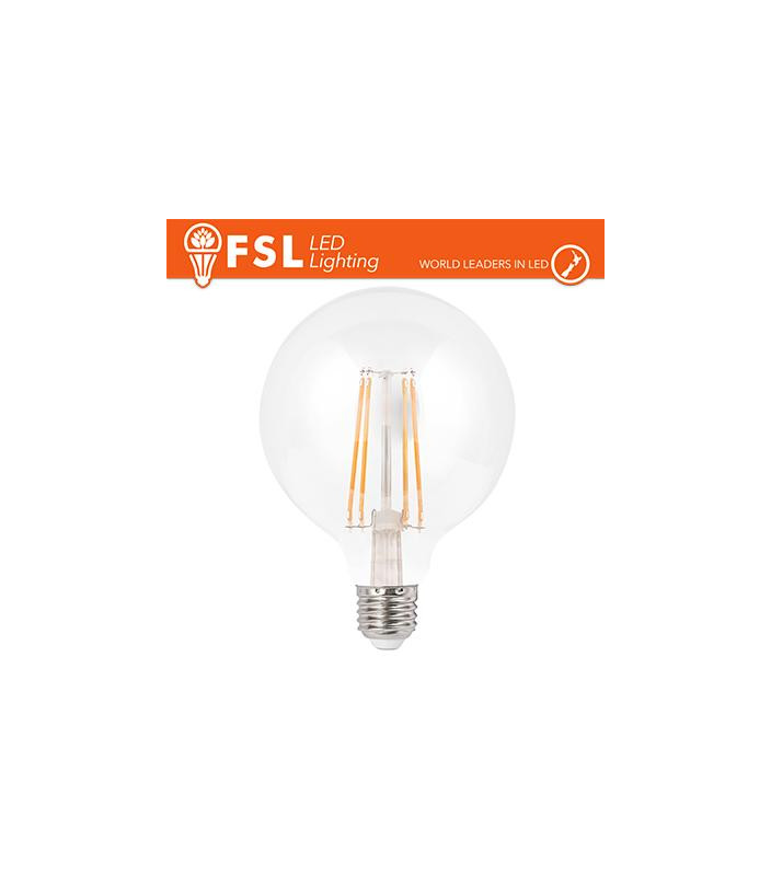 Lampada Filamento Globo Ø9,5cm - 6W 2700K E27 600LM