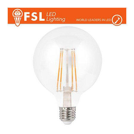 Lampada Filamento Globo Ø9,5cm - 6W 2700K E27 600LM