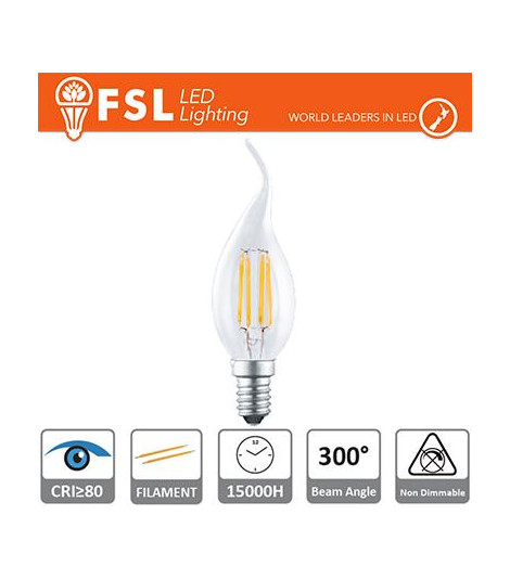 Lampada Filamento Colpo di Vento - 4W 4000K E14