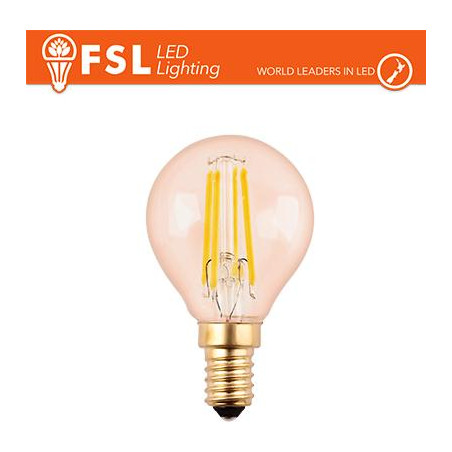 Lampada Sfera Filamento Ambra - 4W 2200K E14 330LM