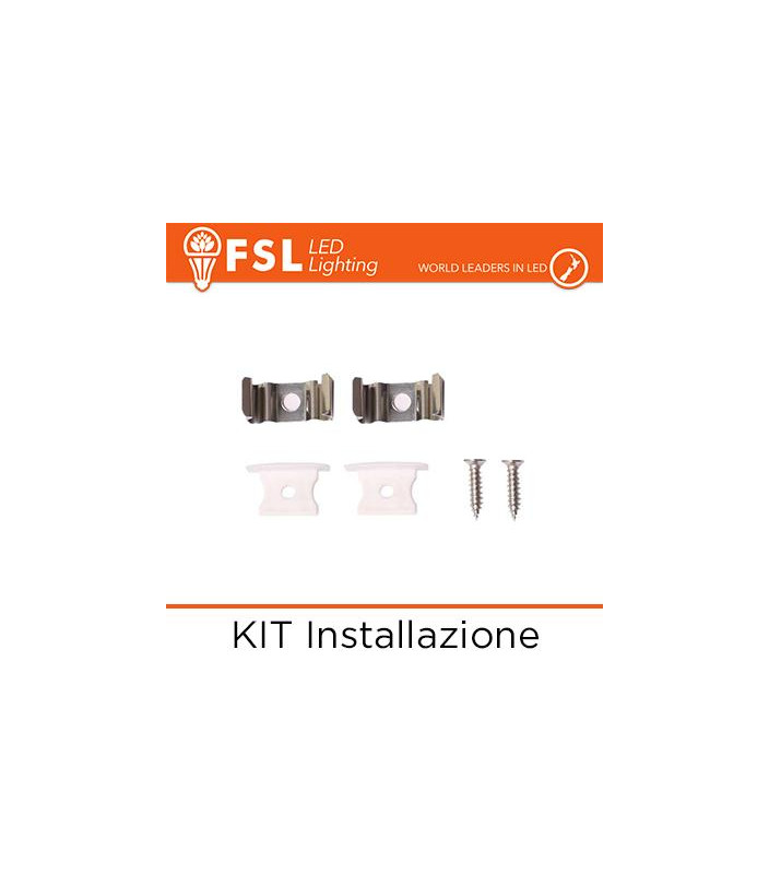 KIT Installazione per Profilo ad Incasso