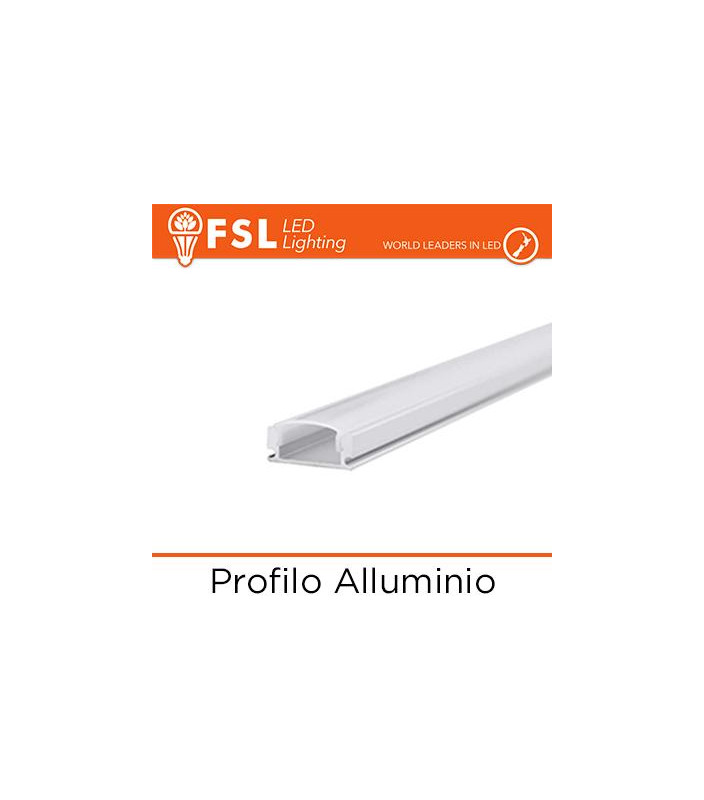 BARRA  ALLUMINIO 6063 - U - 2m SILVER