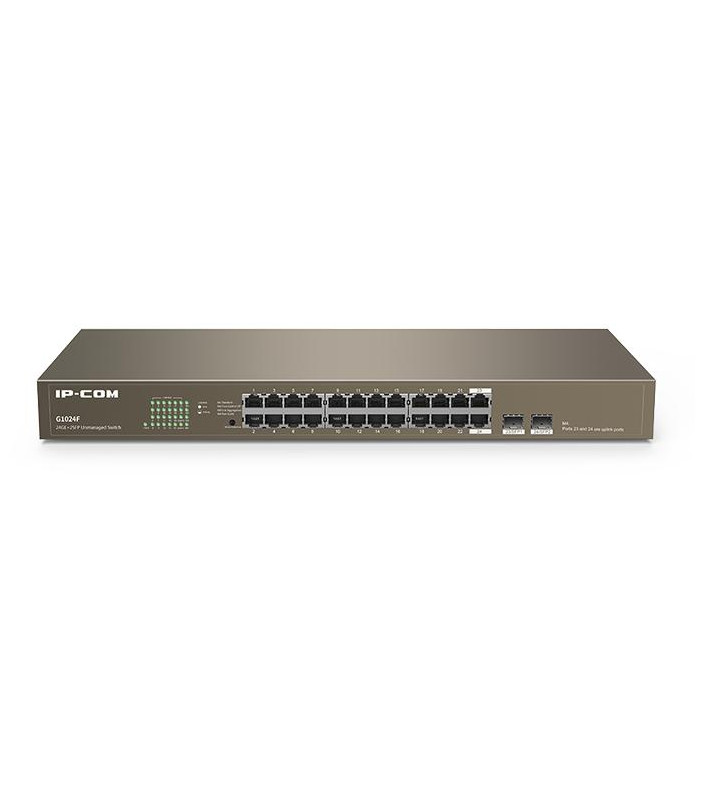 Switch Unmanaged 24 porte 10/100/1000Mbps + 2 SFP Gigabit