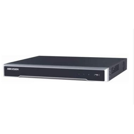 NVR Hikvision 16 canali PoE 4K, 16 Porte PoE, 2 SATA SLOT