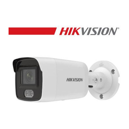 BULLET IP Hikvision 4MP, Ottica Fissa 2.8mm PoE,  COLORVU