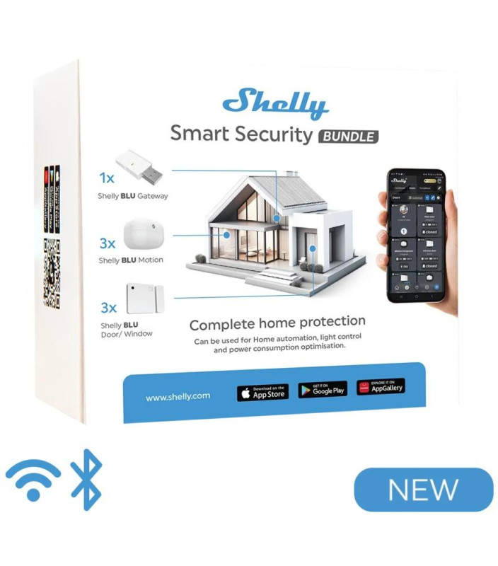 Shelly Smart Blu Bundle 1 - Kit Sensori Bluetooth + Hub