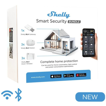 Shelly Smart Blu Bundle 1 - Kit Sensori Bluetooth + Hub