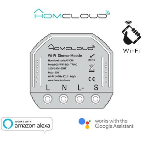 Modulo Dimmer 1CH Wi-Fi da incasso