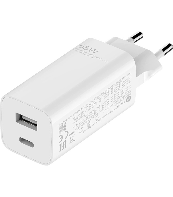 Xiaomi Mi 65W Fast Charger GaN - TypeA + TypeC