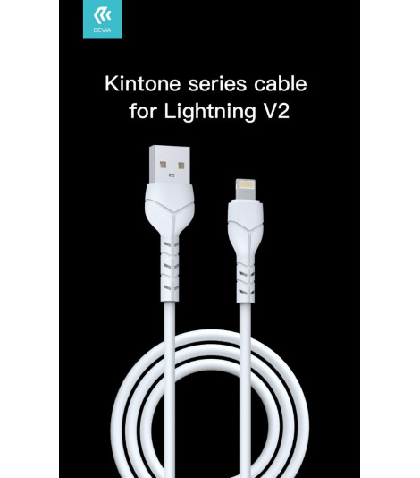 Kintone Cavo Lightning Apple 5V 2.1A 1M Carica e dati Bianco