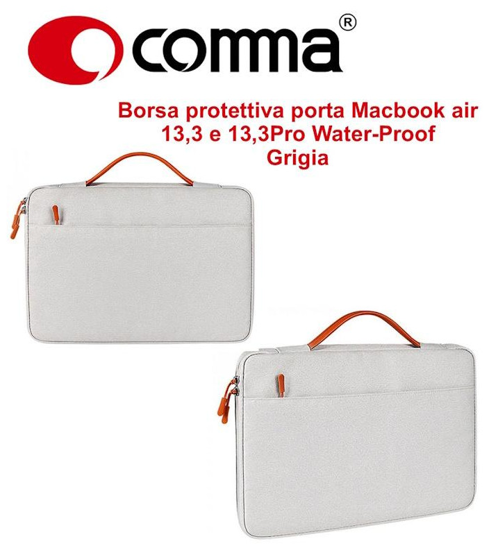 Borsa protettiva Macbook air 13,3 e 13,3Pro Water-Proof Grig